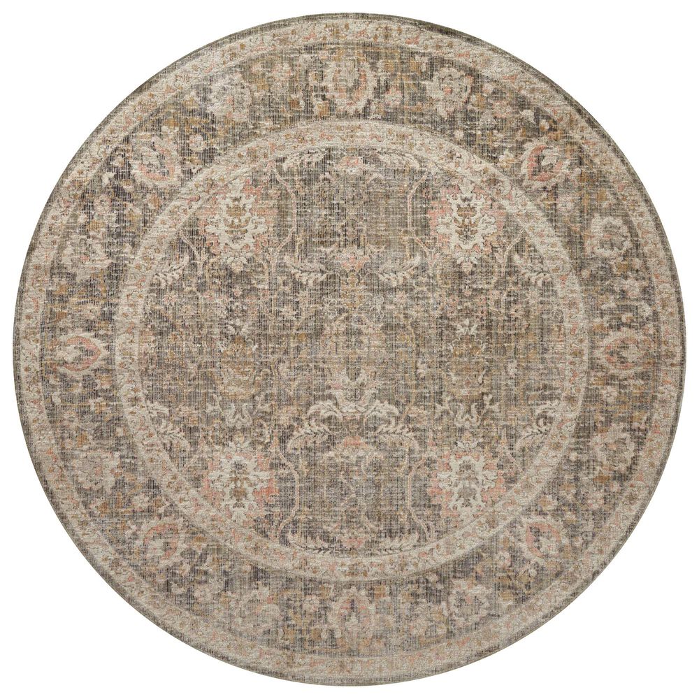 Chris Loves Julia x Loloi Rosemarie 5&#39; Round Sage and Blush Area Rug, , large