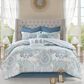 Hampton Park Isla 8-Piece Queen Reversible Comforter Set in Blue, , large