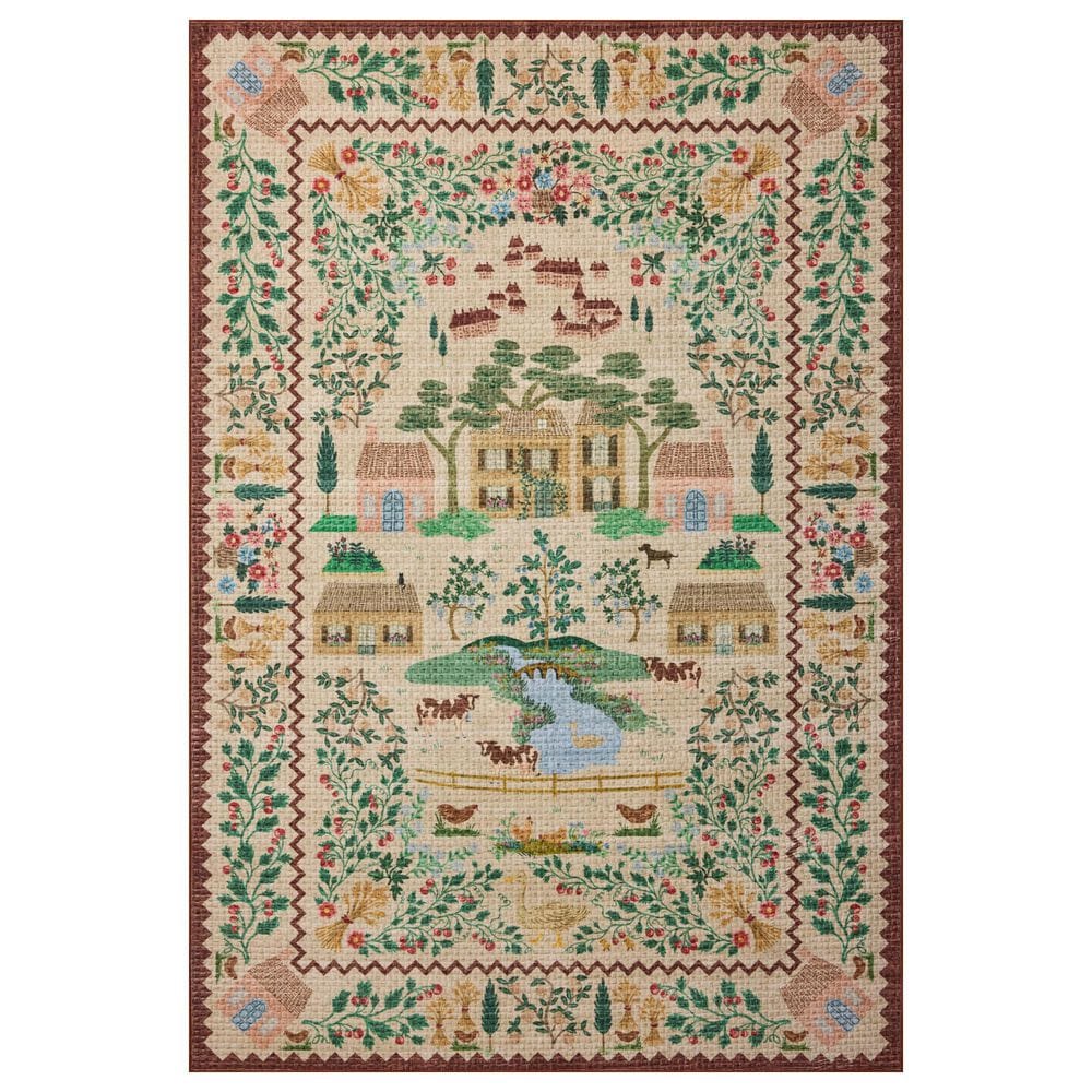 Rifle Paper Co. x Loloi Orchard Antique Ivory and Multicolor 2"6" x 11"6" Runner, , large