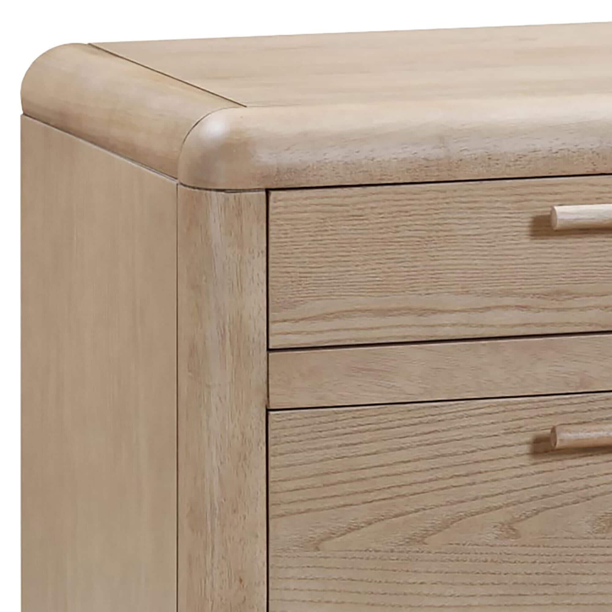 Urban Home Furano 3-Drawer Nightstand in Ginger
