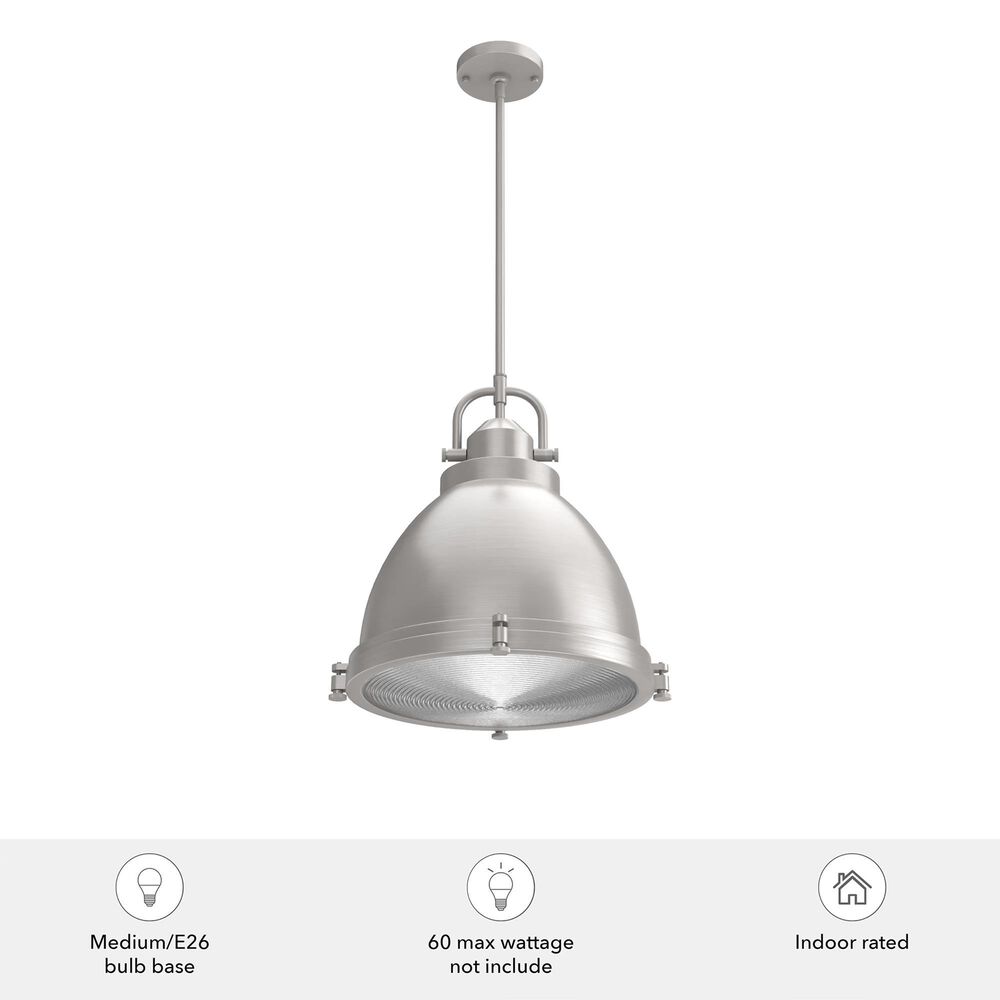 Hunter Bridgemoor 3-Light Pendant in Brushed Nickel, , large