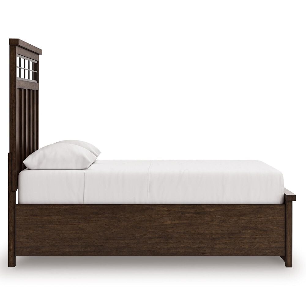 Ashley Taffenbrook Queen Storage Bed in Medium Brown, , large