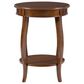 Linon Home Decor Rainbow Side Table in Hazelnut, , large