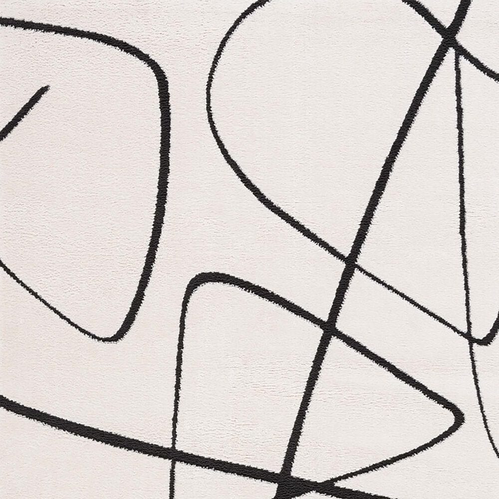Safavieh Melody MEL120A 5&#39;3&quot; x 7&#39;6&quot; Ivory and Black Area Rug, , large