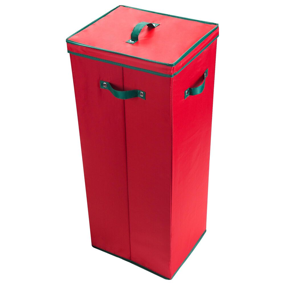 Timberlake 40-Roll Wrapping Paper Storage Container in Red and