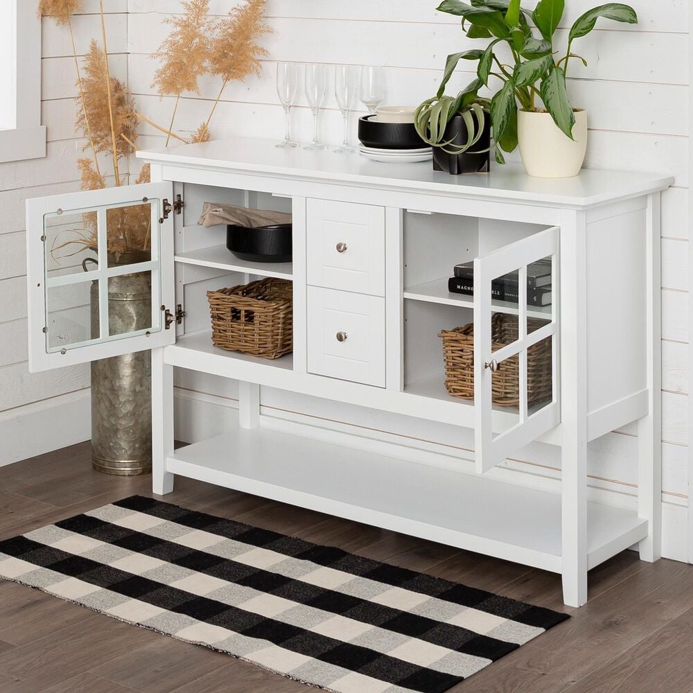 Walker Edison 52&quot; TV Stand in White, , large