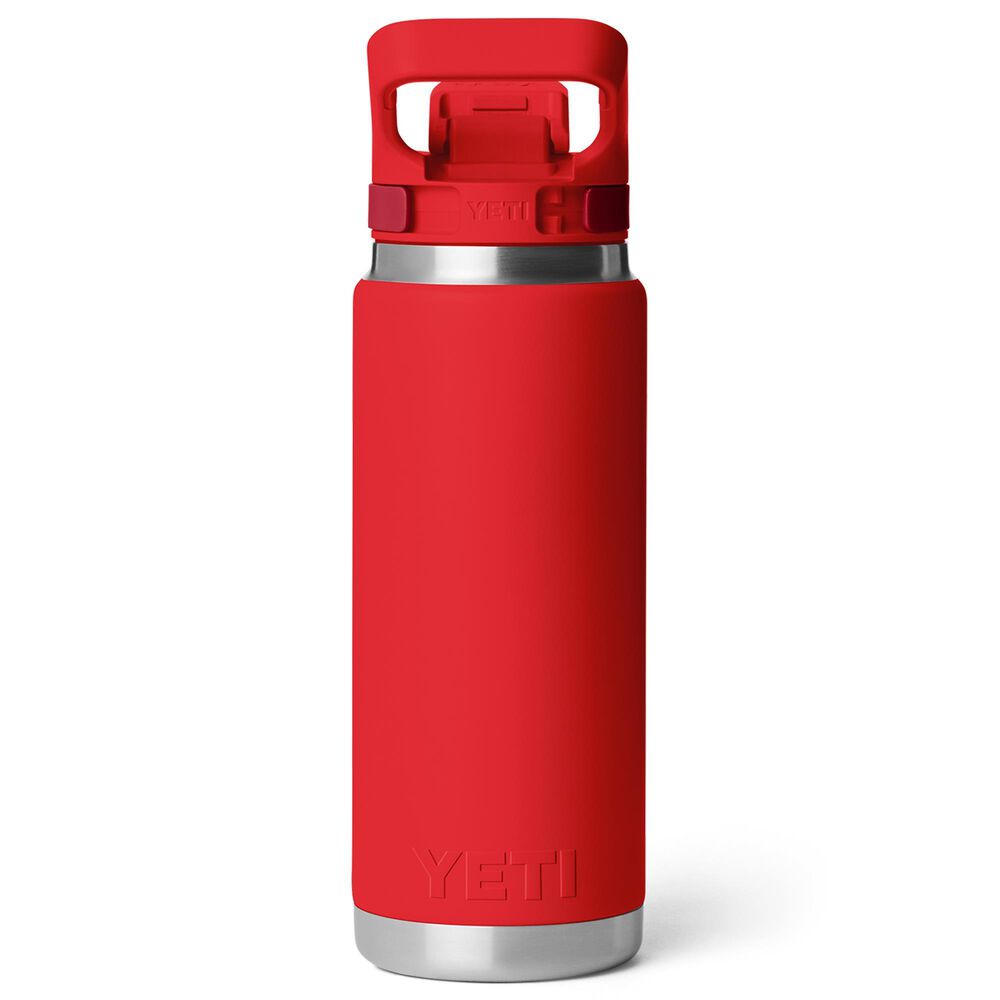 YETI Rambler 26 Oz Water Bottle with Flip Chug Cap in Rescue Red, , large