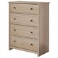 Sauder River Ranch 4-Drawer Chest in Harvest Walnut, , large