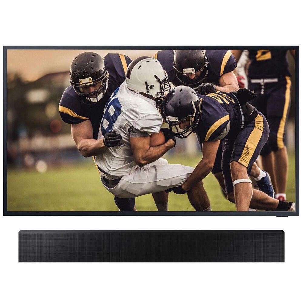 Samsung 75" Class The Terrace Outdoor QLED 4K UHD HDR Smart TV with 3.0 Channel Soundbar in Black, , large
