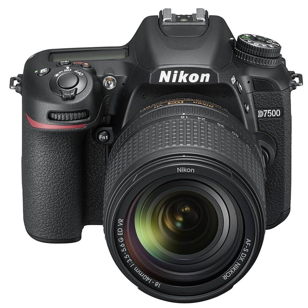 Nikon D7500 Digital SLR with AF-S DX Nikkor 35mm F/1.8G Lens in Black, , large
