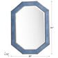 James Martin Tangent Mirror in Silver and Delft Blue, , large