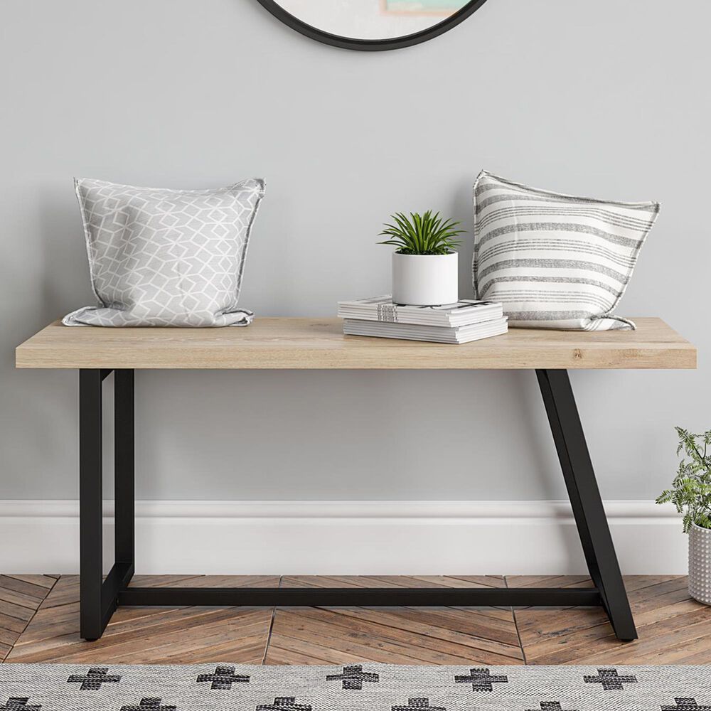 Novogratz Palomino Entryway Bench in Black, , large