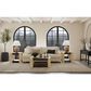 Bassett Mirror Harmony Square End Table in Carbon Mindi and Blonde Acacia, , large