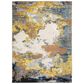 Oriental Weavers Caravan Clouds Prevail 3"3" x 5" Yellow and Blue Area Rug, , large