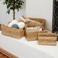 Maple and Jade Coastal Storage Basket in Light Brown (Set of 4), , large