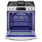 LG 6.3 Cu. Ft. Smart Wi-Fi Enabled ProBake Convection InstaView Slide-In Gas Range with Air Fry in Print Proof Stainless Steel, , large