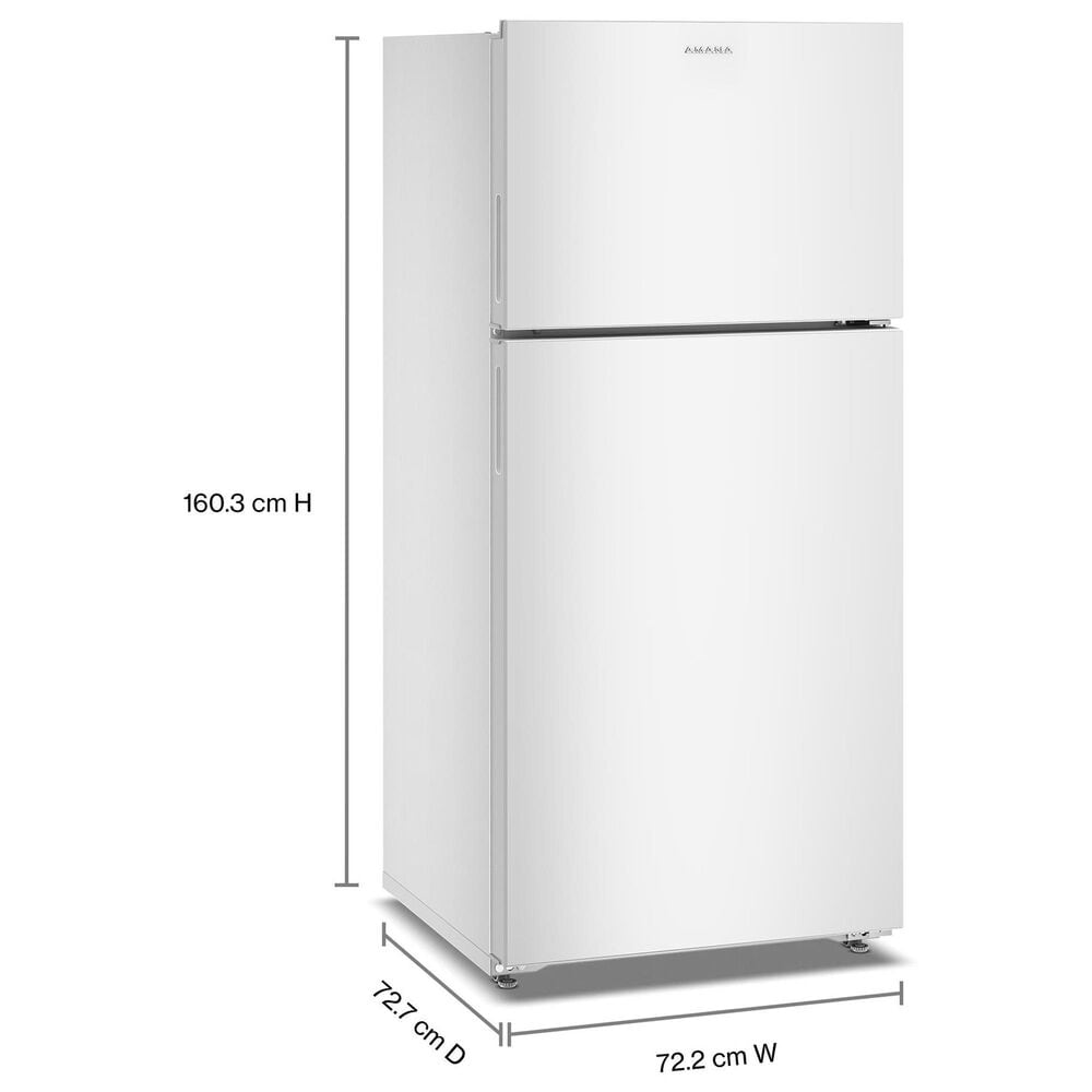 Amana 14.3 Cu. Ft. Top Freezer Refrigerator with a Large Crisper Drawer in White, , large