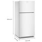 Amana 14.3 Cu. Ft. Top Freezer Refrigerator with a Large Crisper Drawer in White, , large