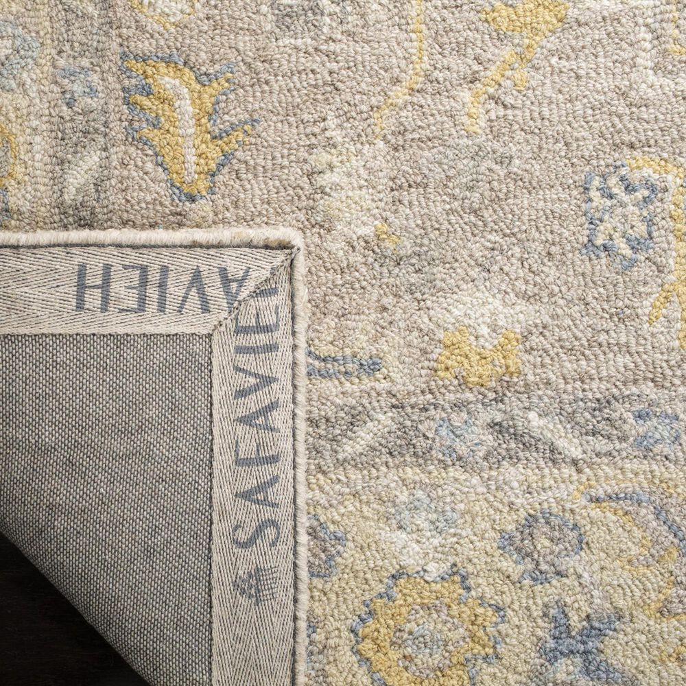 Safavieh Micro-Loop 5&#39; Square Beige and Grey Area Rug, , large