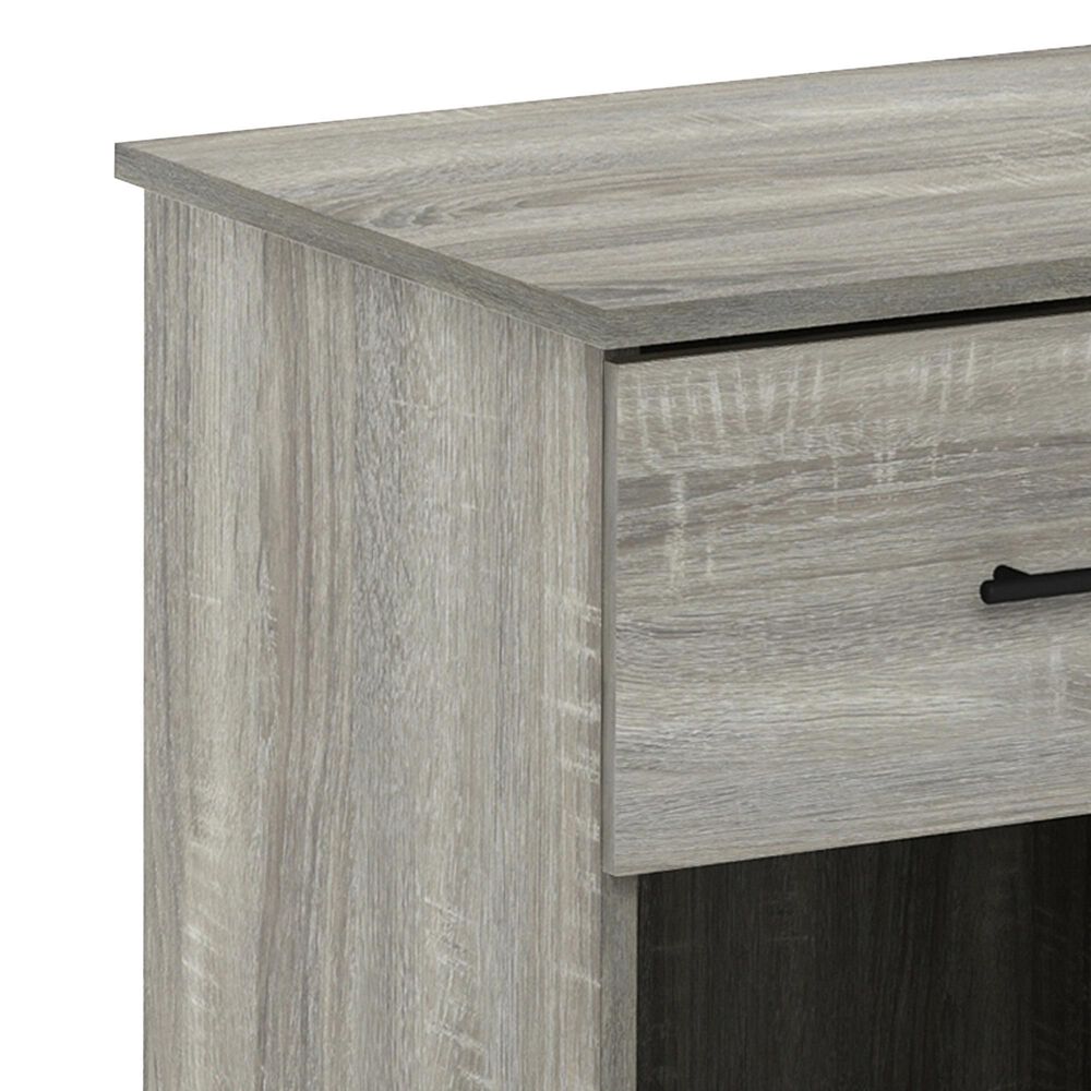 HOMLUX 1-Drawer Modern Nightstand with Bar Handle in French Oak Grey (Set of 2), , large