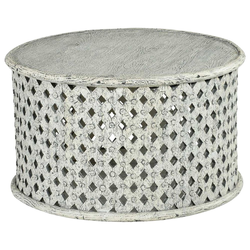 Steve Silver Samir Cocktail Table in White, , large