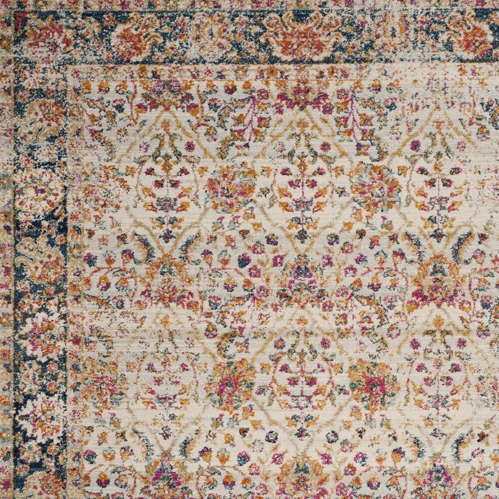 Safavieh Madison MAD609D 2&#39;2&quot; x 10&#39; Cream and Navy Runner, , large