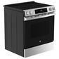 GE Appliances 30" Slide-In Electric Range with Self-Clean in Stainless Steel and Black, , large