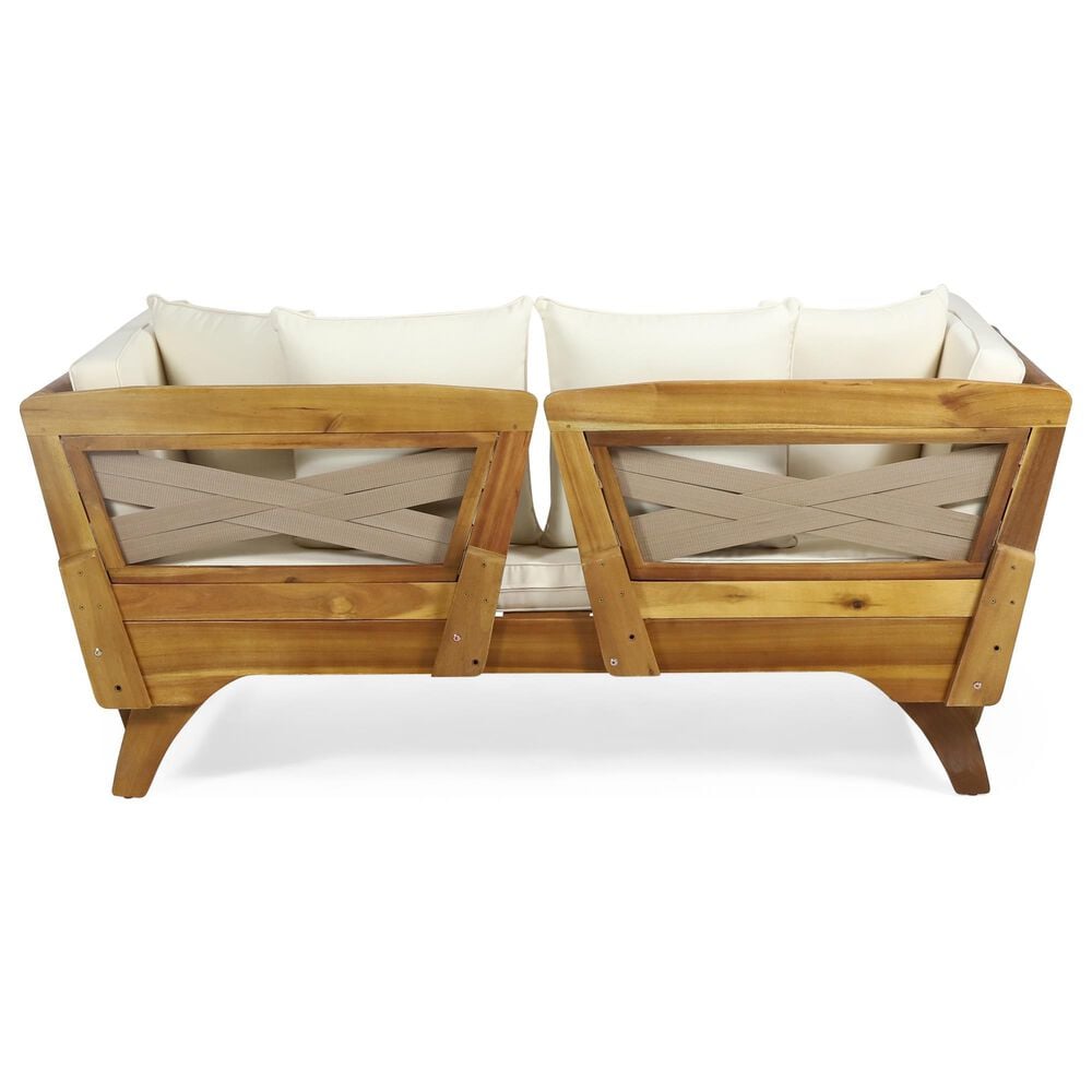 Hearth and Haven Serene Outdoor Full Expandable Sofa Daybed in Beige, , large