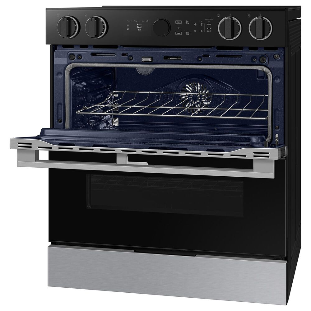 Samsung Bespoke Bespoke 6.3 Cu. Ft. Smart Slide-In Electric Range with Flex Duo in Stainless Steel, , large