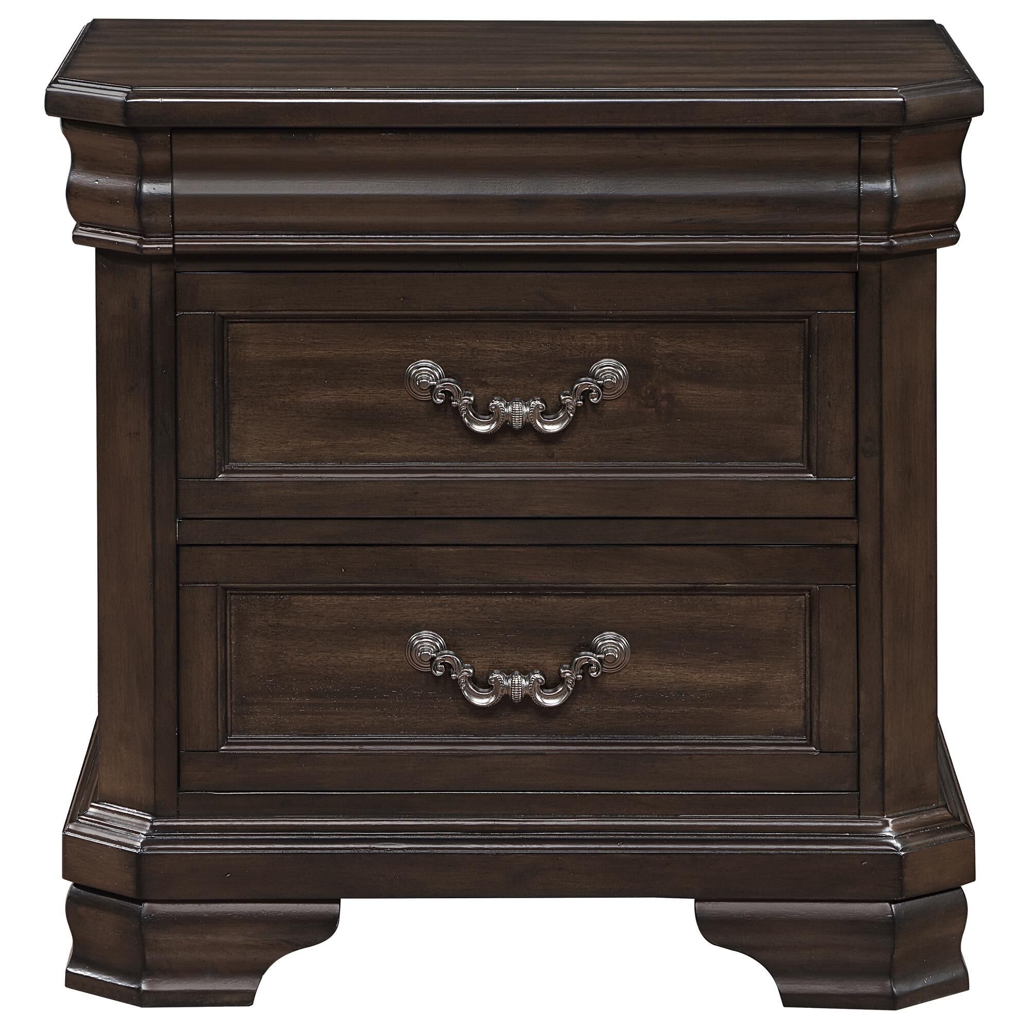 New Heritage Lyndhurst 4-Piece Queen Bedroom Set in Walnut Brown