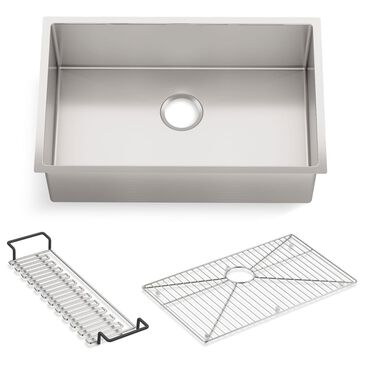 Kohler Strive 29" Undermount Single Bowl Kitchen Sinks in Stainless Steel, , large