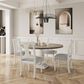 HOMLUX Side Chair with Gray Cushion in White (Set of 2), , large