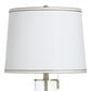Flair Industries Table Lamp in Clear Seeded and Antique Brass, , large