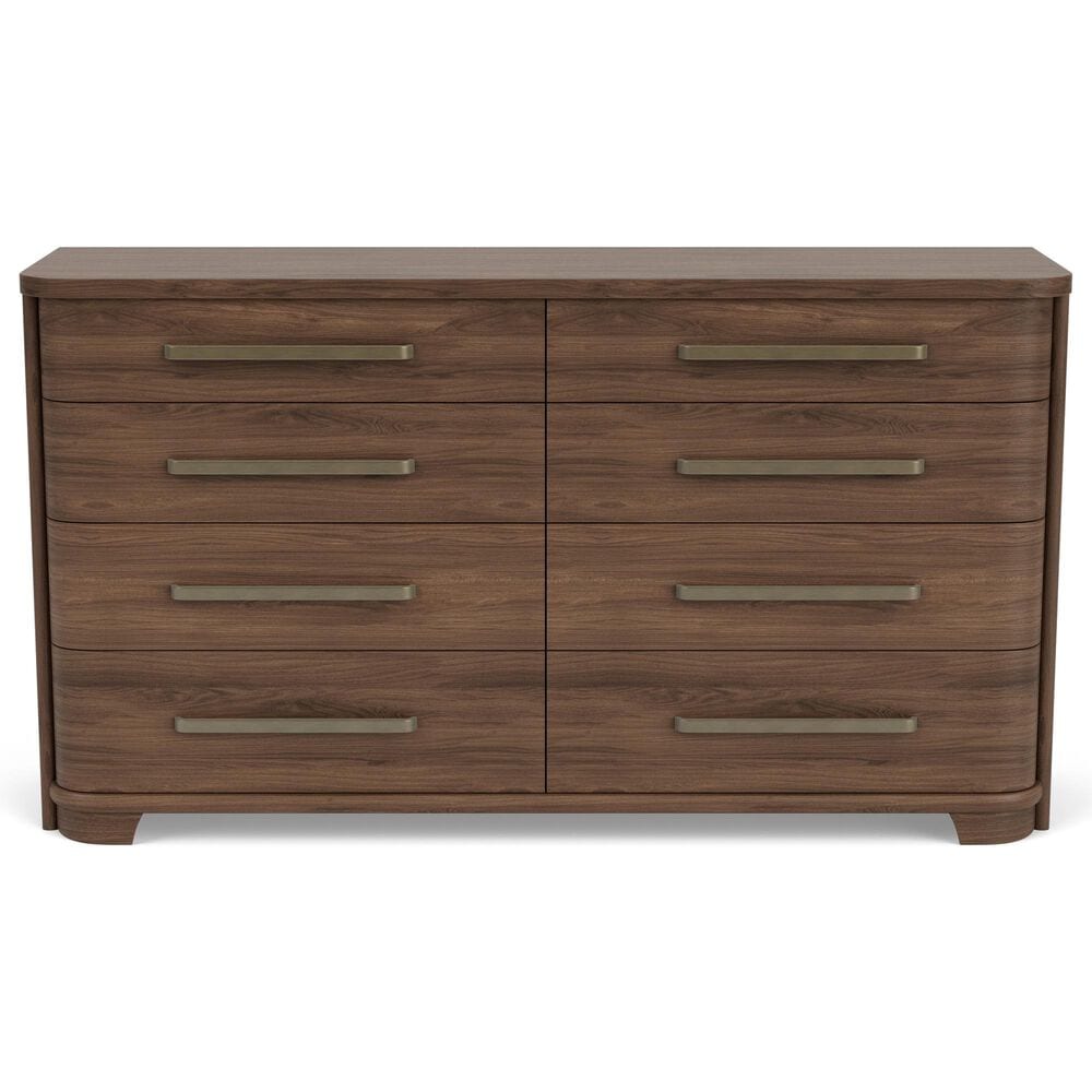 Riverside Furniture Delia 3-Piece Queen Panel Bedroom Set in Nouveau Walnut, , large