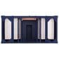 James Martin Vanities Brittany 48" Single Bathroom Vanity in Victory Blue with 3 cm Charcoal Soapstone Quartz Top and Rectangle Sink, , large