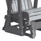 Amish Orchard 2" Adirondack Outdoor Glider in Dove Gray and Slate, , large