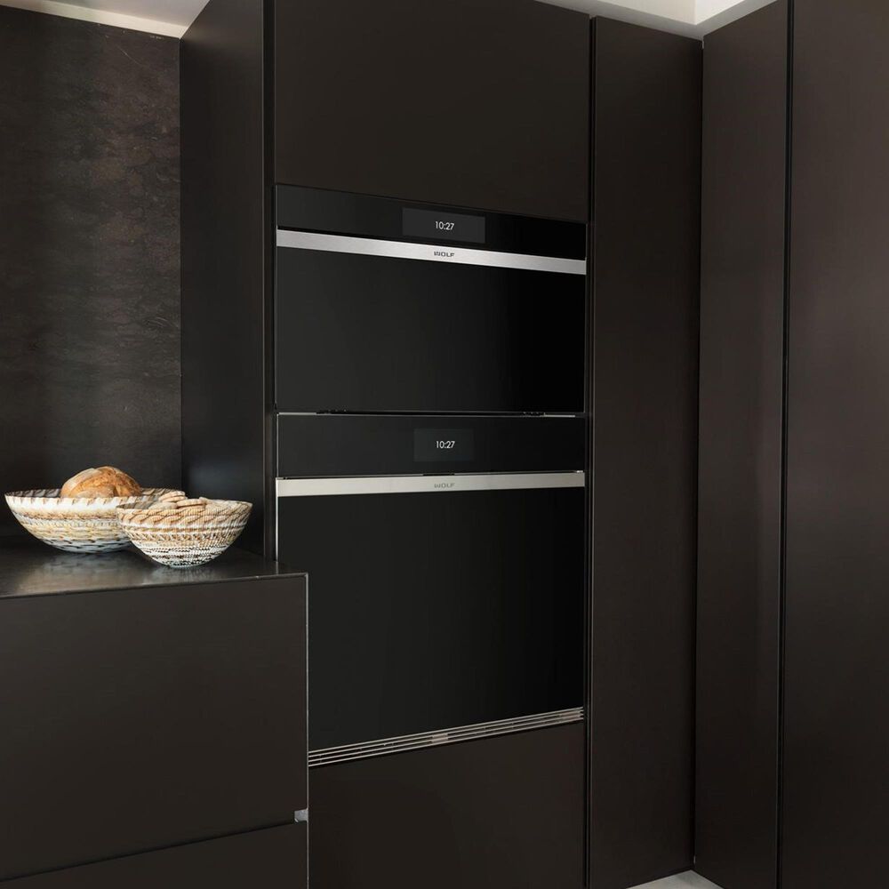 Wolf M Series 2.4 Cu. Ft. Contemporary Convection Steam Oven in Black, , large