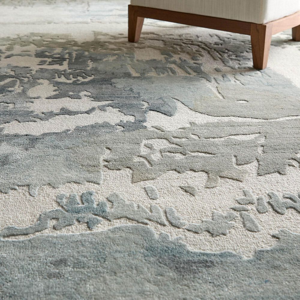 Feizy Kendall Blue and Gray 10' x 14' Area Rug, , large