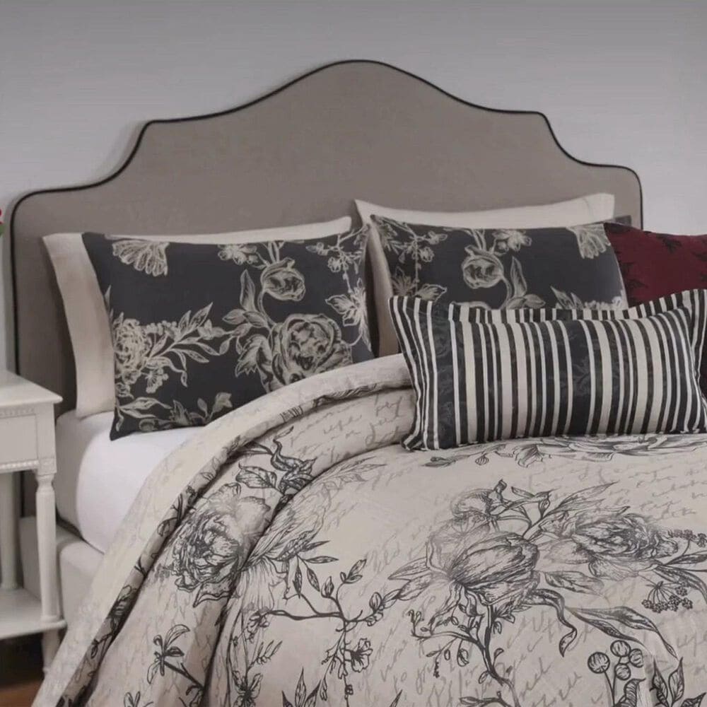 Bebejan 5-Piece Queen French Linen Comforter Set in Tan, , large