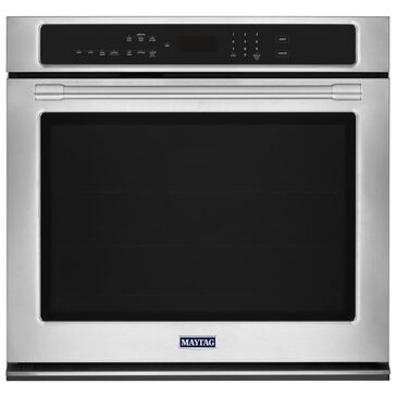 Maytag 30" Single Electric Wall Oven with Convection in Stainless Steel, , large