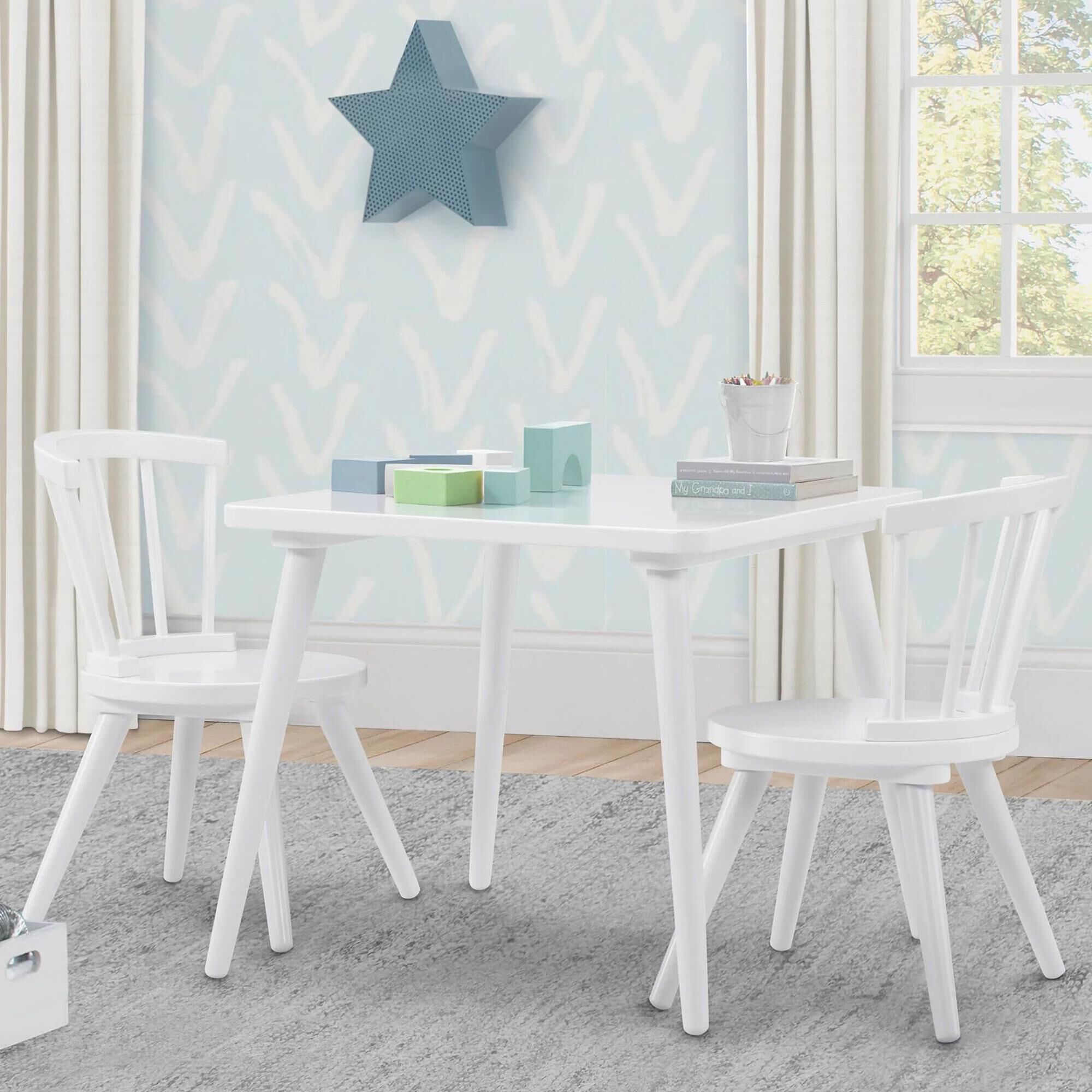 Delta Windsor Chair in Bianca White Set of 2 NFM
