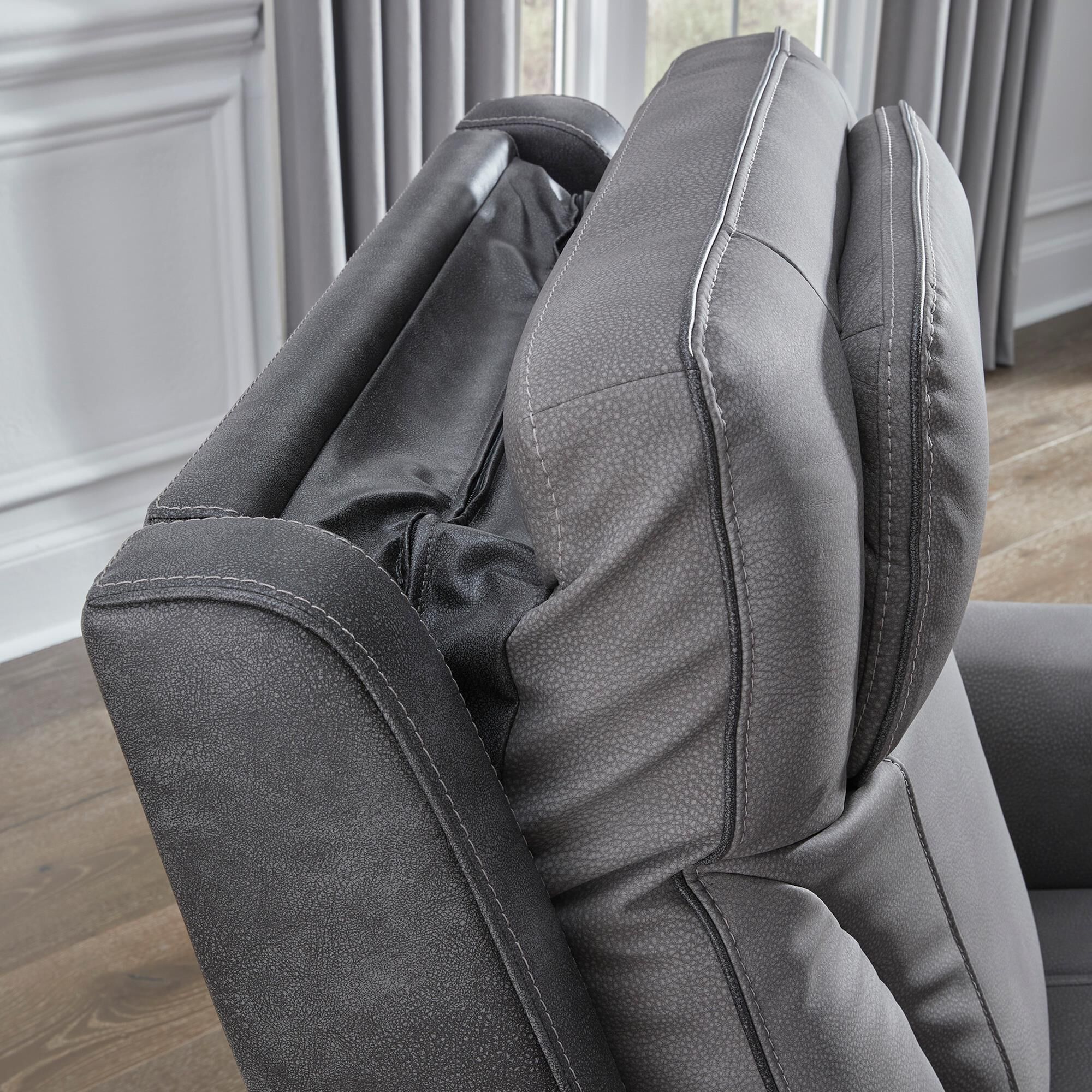 Ashley 4Z-Peaceful Pause Power Lift Recliner in Slate