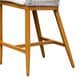 Hearth and Haven Outdoor Barstool with Square Backrest in Beige (Set of 2), , large