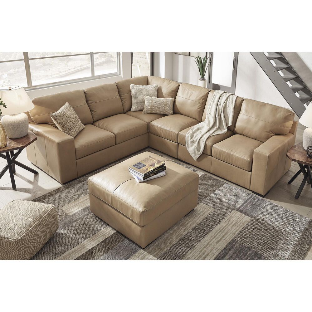 Ashley Bandon Oversized Accent Ottoman in Toffee, , large