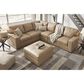 Ashley Bandon Oversized Accent Ottoman in Toffee, , large