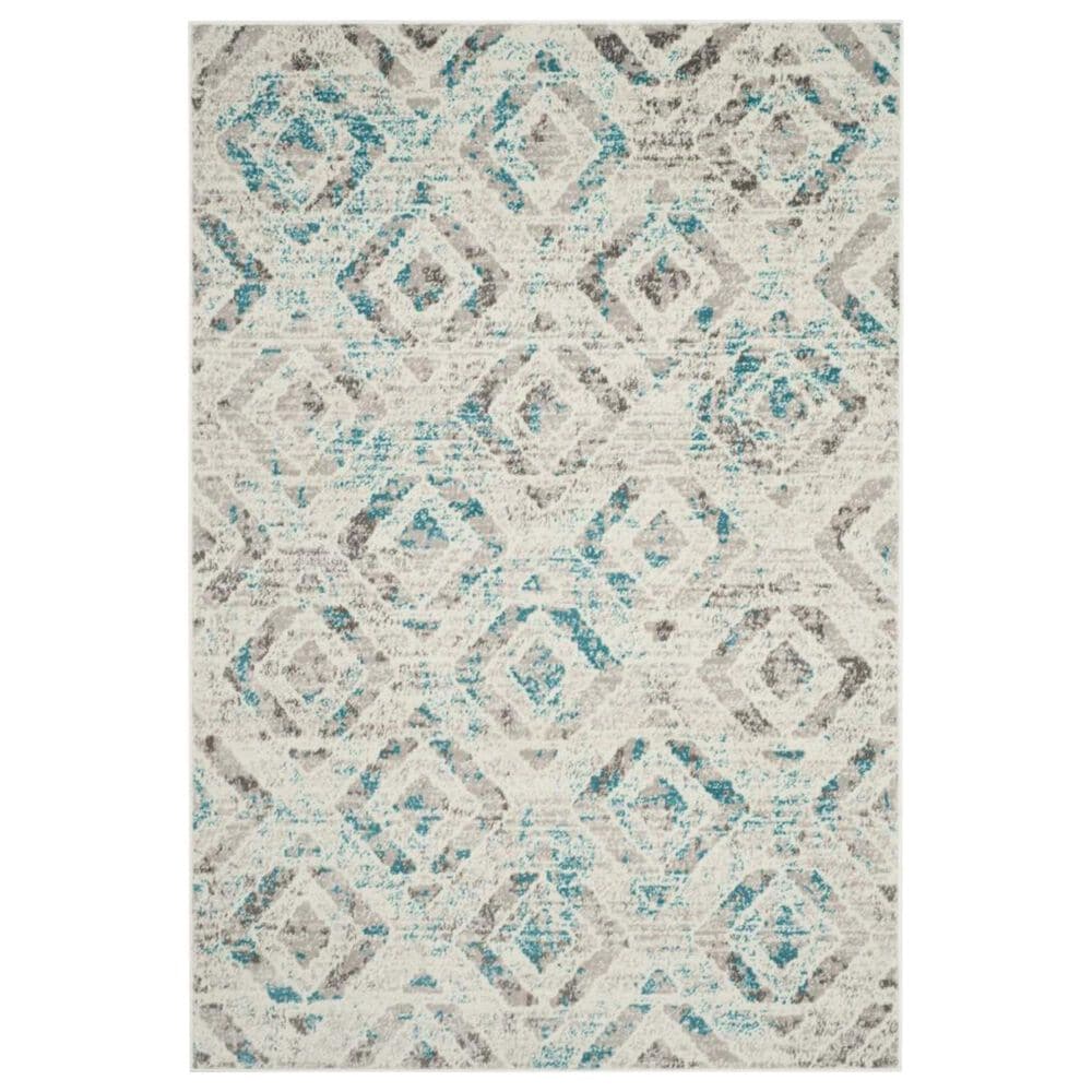 Safavieh Skyler SKY190D 6" x 9" Ivory and Blue Area Rug, , large