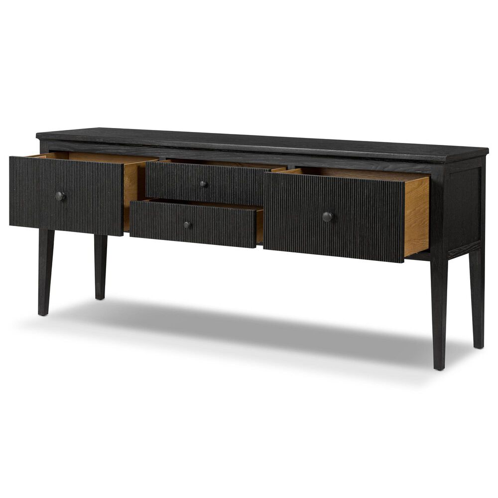 Four Hands Bush Sideboard in Distressed Black Oak, , large