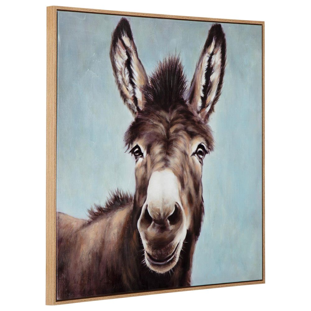 Ashley Landerton 32" x 32" Wall Art in Brown, Blue and White, , large