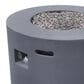 Hearth and Haven 31" Round MgO Concrete Fire Pit in Dark Grey, , large