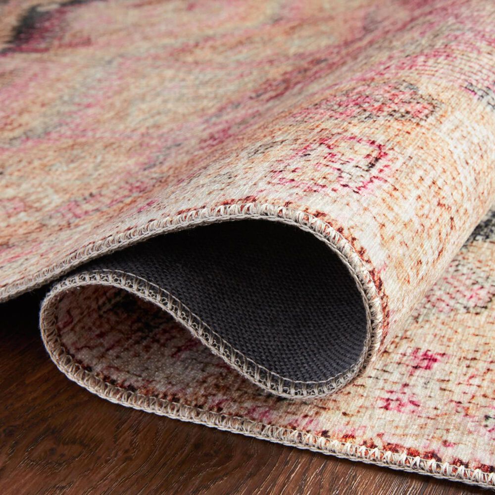 Loloi II Layla  2&#39; x 5&#39; Pink and Lagoon Area Rug, , large